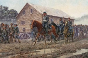 Stonewall Jackson and his "foot cavalry" on the march.